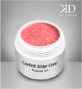 Confetti-Glitter Coral Modellier Gel Karl Diamant 30 ml